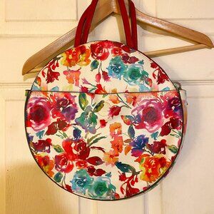 Round floral purse